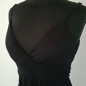 Offers 👍 Black Low Cut Spaghetti Strap Top